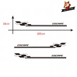 Vinyl Film Auto Sports Styling Decals Automobile CCar Vehicle Auto Decals Stripe Wraps Body Graphics Vinyl ESCAPE Car Styling Side Stripes Skirt Sticker For Ford ESCAPE